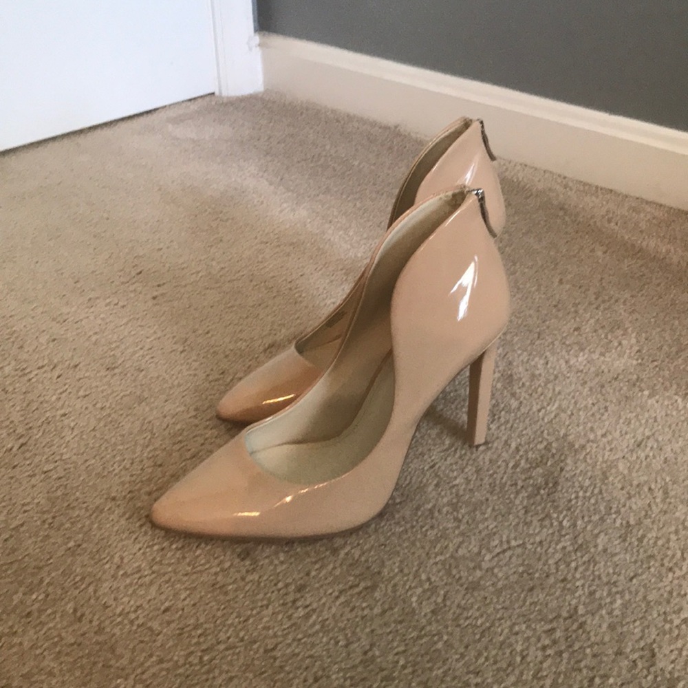 Nude Patent Leather Heels